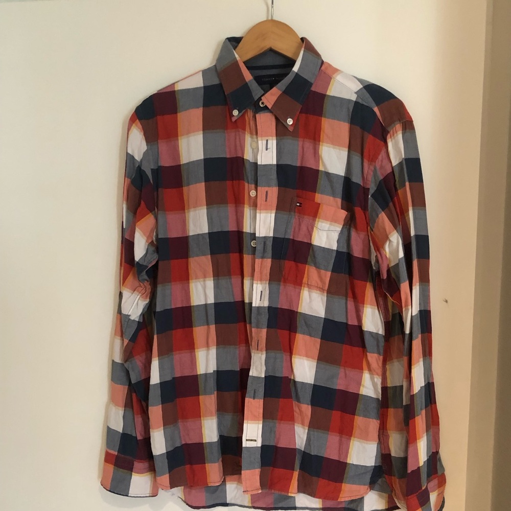 Men’s tommy plaid shirt
